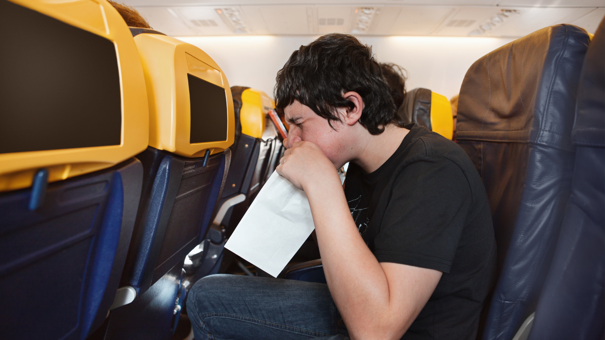 bêbado no avião